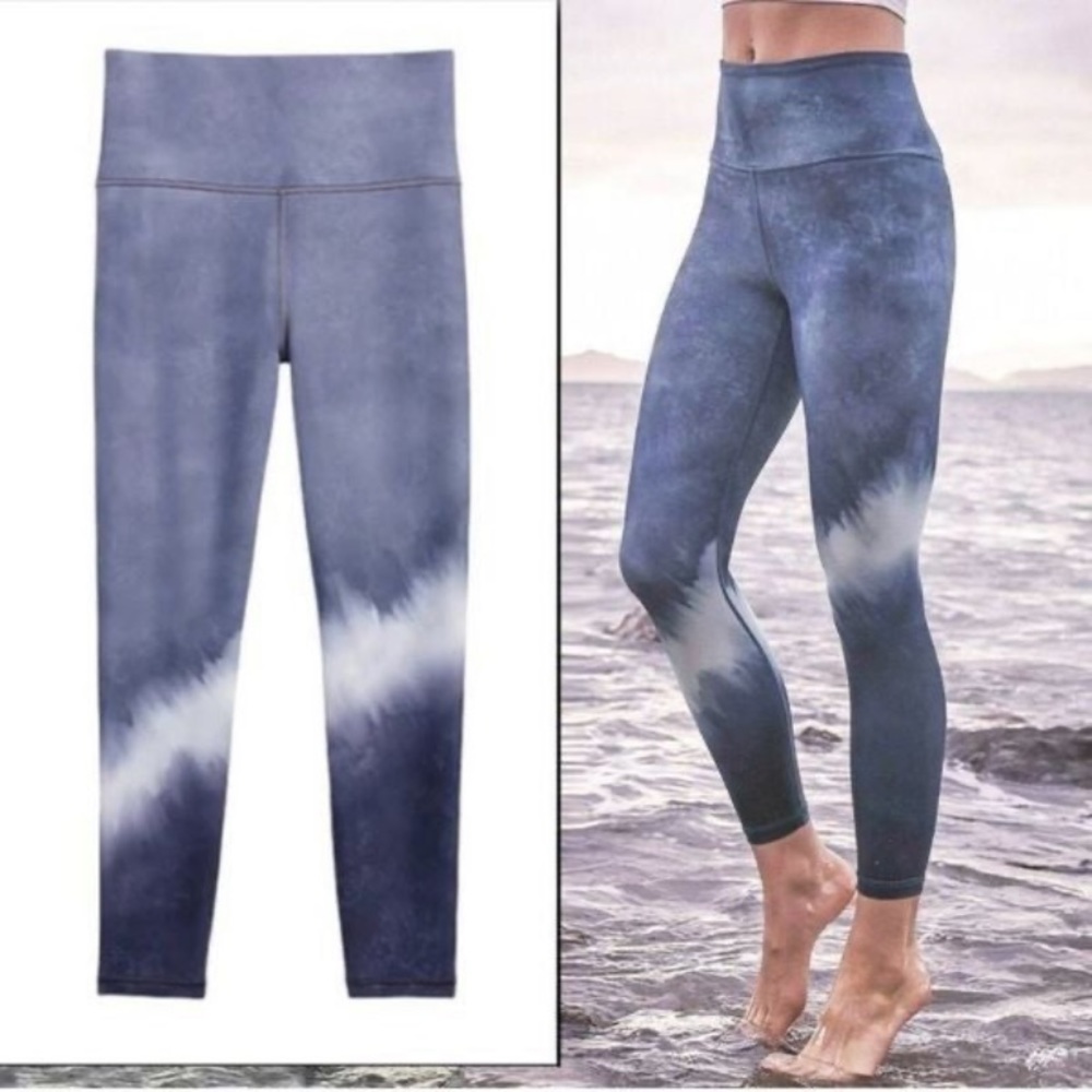 Athleta elation watercolor 7/8 tight leggings